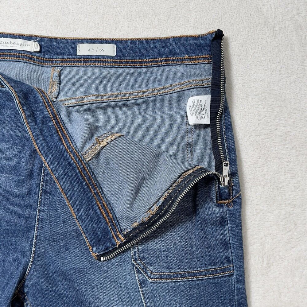 Anthropologie Pilcro Utility High Rise Cropped Bootcut Jeans Women Sz 32 - Picture 6 of 16